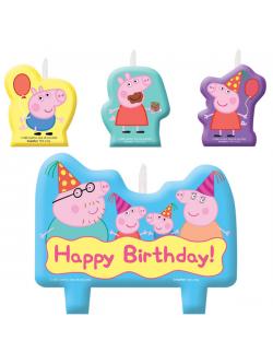 เทียนวันเกิดลาย PEPPA PIG