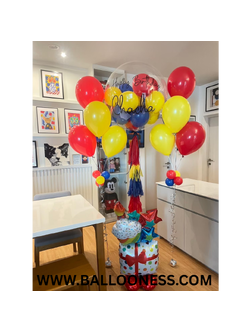 เซทลูกโป่งวันเกิด ขนาด 36นิ้ว + ช่อลูกโป่ง 5ลูก 2ช่อ + ลูกโป่งฟอยล์กล่องของขวัญ 1อัน