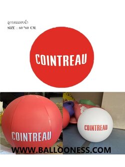 รับผลิตลูกบอลเป่าลม สกรีนข้อความ(สั่งผลิต15-20วัน)