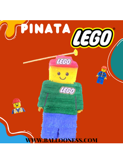 พินาต้า เลโก้ / Pinata Lego พร้อมไม้ตี (ไม่มีขนม)
