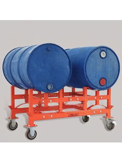 ชั้นวางถังน้ำมัน ถังเคมี ถังเหล็ก ขนาด 200 ลิตร พร้อมล้อเลื่อน รุ่น TY100/TY150