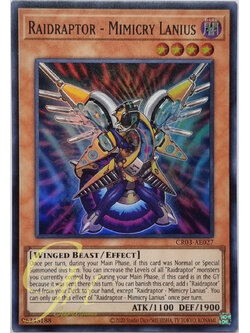 Yugioh [CR03-AE027] Raidraptor - Mimicry Lanius (Super Rare)