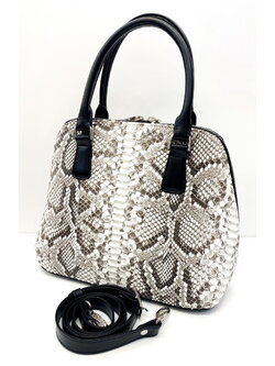 กระเป๋าถือหนังงูหลามแท้ มีสายสะพาย