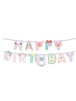 ป้าย Happy Birthday ลาย Stella lou