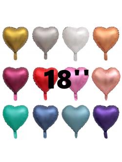 ฟอยหัวใจขนาด 18 นิ้ว(เนื้อด้าน/เนื้อแมท)เลือกสี กดคลิกเลยคะ