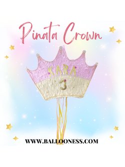 พินาต้า มงกุฎ / Pinata Crown พร้อมไม้ตี (ไม่มีขนม)