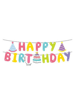 ป้าย Happy Birthday เจลลี่