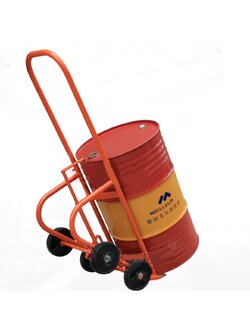 รถเข็นรุ่น DF20 โครงเหล็กแข็งแรง พร้อมยกถัง ความจุได้สูงสุดที่ 350 KG. สามารถเท่ของเหลวได้สะดวก เข็นขึ้นลงสะดวก