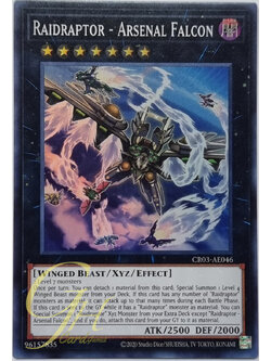 Yugioh [CR03-AE046] Raidraptor - Arsenal Falcon (Super Rare)