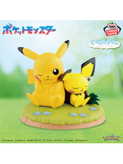 Pocket Monsters Relaxing Time Pikachu & Pichu Figures