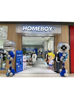 เสาตั้งลูกโป่งหน้าร้าน ขนาด36นิ้ว 2เสา โทนสี น้ำเงิน ขาว เงิน