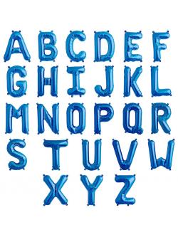 ฟอยตัวอักษรขนาด 14 นิ้ว สีฟ้า เลือกตัวอักษรกดเลือกสินค้าค่ะ