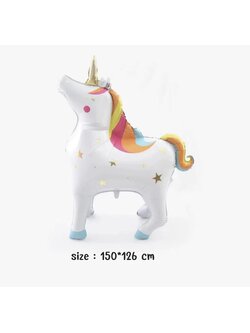 ลูกโป่งฟอยล์ม้ายูนิคอร์นฟ้า