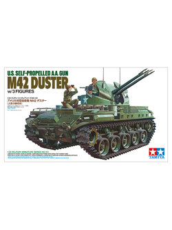 1/35 U.S. SELF-PROPELLED A.A. GUN M42 DUSTER (w/3 FIGURES)
