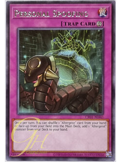 Yugioh [CR01-AE045] Personal Spoofing (Rare)