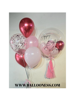 เซทลูกโป่งวันเกิด ขนาด 24นิ้ว + ช่อลูกโป่ง 5ลูก 1ช่อ