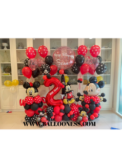 เซทลูกโป่งวันเกิด ตรีมมิกกี้เมาส์ ลูกโป่งขนาด36นิ้ว 1ใบ +ช่อลูกโป่ง 5ลูก 4ช่อ + ฐานตั้งลูกโป่งมิกกี้เมาส์ 2ฐาน + ฐานตั้งลูกโป่งตัวเลขขนาดใหญ่ 1ฐาน