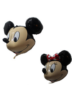 MICKEY & MINNIE HEAD FOIL BALLOON / ลูกโป่งฟอยหัวมิกกี้&มินนี่ (75*48cm)