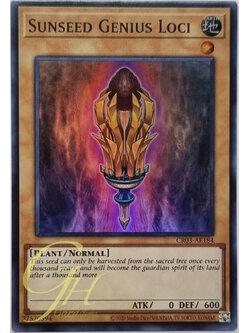 Yugioh [CR03-AE184] Sunseed Genius Loci (Super Rare)