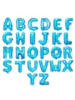 ฟอยตัวอักษรขนาด 14 นิ้ว สีฟ้าเลือกในช่องหมายเหต ตัวอักษร