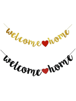 ป้ายแบนเนอร์ Welcome Home