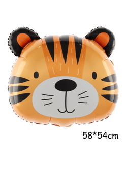 ลูกโป่งฟอยล์หัวเสือ / Tiger head Foil Balloon