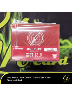 One Piece Card Game [CardCase001-02] One Piece Clear Card Case - Standard Red