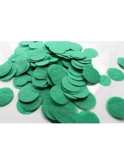 Paper Confetti กระดาษโปรยกลม กระดาษโปรยปาร์ตี้ 2.5CM สีเขียวเข้ม 100 กรัม