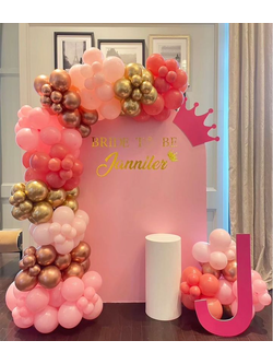 แบลคดรอป Bride to be โทนสีชมพู