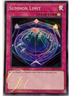 Yugioh [RC04-AE071] Summon Limit (Super Rare)