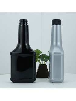 GLP-03 ขวดทรงน้ำมันเกียร์ PET+cap black 380ml (ใช้ใส่กับน้ำดื่มหรือครีมเท่านั้น)