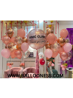 เซทลูกโป่งปาร์ตี้ ขนาด36นิ้ว 1 ใบ + ช่อลูกโป่ง 7ลูก 4ช่อ (ไม่รวมปล่อยลอยข้างบน)