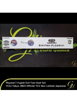 Yugioh [Playmat-YCSJ23] Yugioh Evil Twin Duel Set YCSJ Tokyo 2023 Official YCS Japanese New Limited