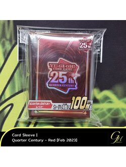 Yugioh [SLV2023-0202] Card Sleeve ลาย Quarter Century - Red