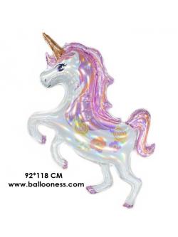ลูกโป่งม้ายูนิคอร์น / Unicorn Foil Balloon 92*118cm