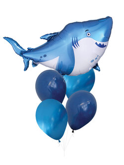 ช่อลูกโป่งวันเกิดปลาฉลาม