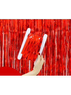 ม่านวิ้งสีแดง ขนาด 1*2 เมตร