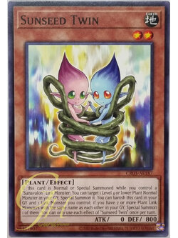 Yugioh [CR03-AE187] Sunseed Twin (Common)
