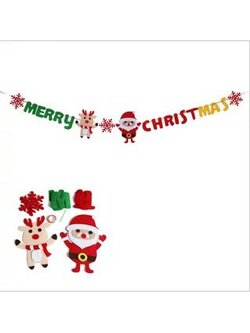 ป้ายธงคริสตมาส ลาย 1 / Christmas Banner