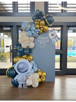 แบลคดรอปโค้งวันเกิด ตรีมอวกาศ + สแตนดี้นักบินอวกาศ 1ตัว