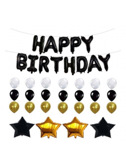 เซทวันเกิด โทนgatsby ตกแต่งเองเป่าเอง ได้ง่าย สวยสุดคุ้ม