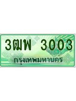 4.ทะเบียนรถกระบะ 3003 เลขประมูล ทะเบียนสวย 3ฒพ 3003