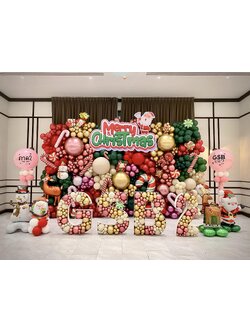 เซทลูกโป่งแบลคดรอป งานเลี้ยงคริสมาส