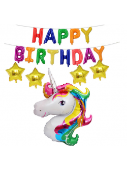 ลูกโป่งยูนิคอนเซท จัดเองได้ สุดคุ้มมมม โทนคัลเลอร์ฟูล