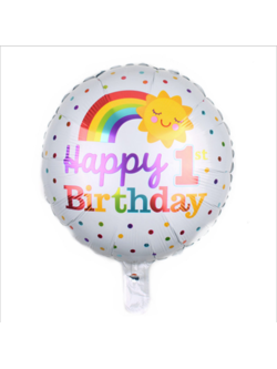 ลูกโป่งฟอยล์ Happy 1 Birthday ขนาด18นิ้ว