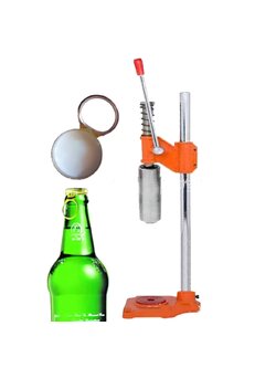 17546 เครื่องปิดฝาดึงด้วย เครื่องตอกฝาดึง ขวดน้ำดื่ม ขวดน้ำผลไม้