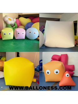 ผลิตพองลม PVC รูปตรงต่างๆ / Production of PVC inflatables in various shapes