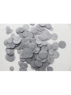 Paper Confetti กระดาษโปรยกลม กระดาษโปรยปาร์ตี้ 2.5CM สีเทา 100 กรัม