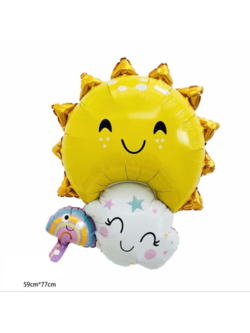 ลูกโป่งฟอยล์พระอาทิตย์ติดก้อนเมฆ