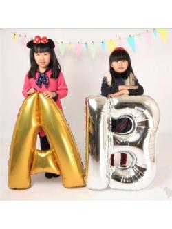 ฟอยตัวอักษรขนาด 40 นิ้วสีืเงิน